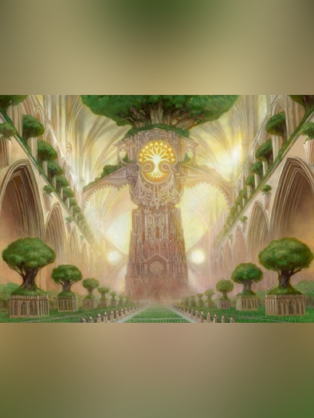 UltraPro Magic The Gathering 24in Mouse Pad Temple Garden Wizards of the Coast